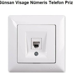 Resim Günsan Visage Renkli Nümeris Telefon Prizi Çerçeveli 