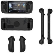 Resim Steam Deck V3 Uyumlu Cep Konsolları Uyumlu Kaymaz Silikon Koruyucu Kılıf Siyah 