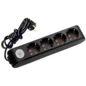 Resim Viko 4'lü Anahtarlı Priz 3x1,5 mm Uzatma Beyaz 9 MT 