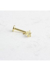 Resim Glorria Altın Kutup Yıldızı Tragus Piercing Sarı 