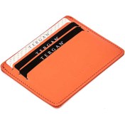 Resim Turuncu Deri Unisex Kredi Kartlık - S1KK00001050-L6C 