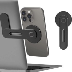 Resim İPhone 14/13/12 Serisi için Tasarlanmış Manyetik Telefon Tutucu, Ayarlanabilir Monitör Yan Montajı, İnce Taşınabilir Katlanır Bilgisayar Genişletme Braketi 