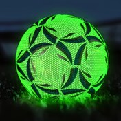 Resim 1 Adet Karanlıkta Parlayan Futbol Topu - Neon Işıklı 4/5 Beden PU Malzeme ve Makine Dikişi İnceleme, Gece Maçları Plaj Partileri için İdeal Yetişkinler & Gençler, İç Mekan Kullanımına Uygun Noel Cadılar Bayramı Yeni Yıl Hediyesi Çok Renkli Seçenek (Yeşil/Parlak) 