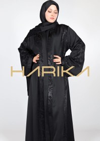 Resim Siyah Premium Jessica İpek Ferace - XS 