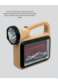 Resim Bfs Solar Cob Alev Efektli Lamba Güneş Enerjili, Suya Dayanıklı, Taşınabilir Çok Renkli 