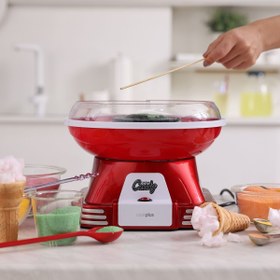 Resim Cookplus Retro Pamuk Şeker Makinesi 