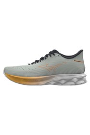 Resim Mizuno Wave Skyrise 6 Erkek Koşu Ayakkabısı Gri / Sarı 