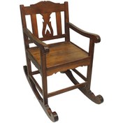 Resim Kardeşler Mobilya Ahşap Ahşap Sallanır Sandalye 