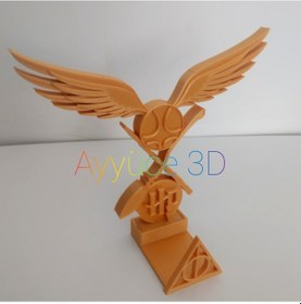 Resim Ayyüce 3d, Harry Potter Telefon Kitap Dekoratif Stand, Altın 