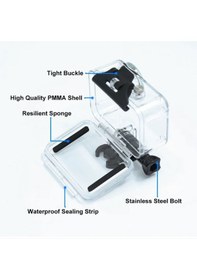 Resim Dji Osmo Action 3/4/5 Uyumlu Su Geçirmez Kılıf Housing 