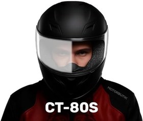 Resim CT-80S Motosiklet Kask Buğu Önleyici Film - Kask Vizörü Anti Fog Kolay Montaj (KASK DEĞİLDİR) 