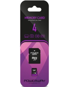 Resim Powerway 4 GB MicroSDHC Hafıza Kartı + Adaptör 