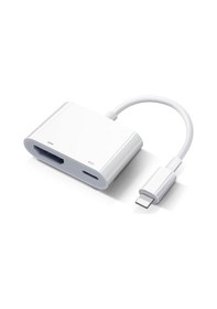 Resim İphone İpad Hdmı Adaptörü Tv Lightning - Hdmı Tak Ve Çalıştır Kablosu İphone 14/13/12/se/11/xs/xr/x/8/7/ipad - Tv/hdtv/monitör/projektör 