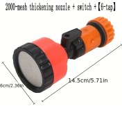 Resim Dashanshop 6 Başlıklı Bahçe Hortumu Nozulu Ayarlanabilir Sulama Başlığı Çim Çiçek Sulama 
