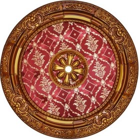 Resim Decogold 90 Cm Oval Kahve Eskitme Saray Tavan 