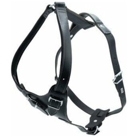 Resim Doggie Dragon Deri Göğüs Tasması Siyah 2,5X65-75Cm Siyah 