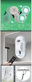 Resim Kıwı Kwc-7130 Uzaktan Kumandalı Sıvı Püskürtmeli Cam Silme Robotu 