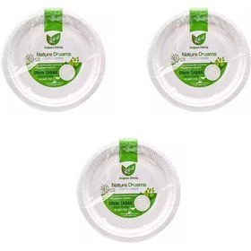 Resim Roll-up Nature Ekolojik Karton Kağıt Tek Kullanımlık Tabak - 26 Cm. - 50 Adetlik 3 Paket 