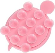 Resim jojofuny 2adet Turtle Silikon Telefon Tutucu Su Geçirmez Aspirasyonlu Stand Kablo Sarıcı Ve Kulaklık Bobin Sarıcı Pembe Çok Fonksiyonlu Taşınabilir Ve Sevimli Tasarım 