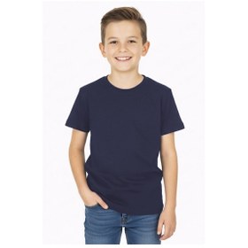 Resim Modanino Erkek Çocuk Geniş Kalıp T-shirt 12-16 Yaş 12559 Koyu Lacivert 