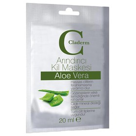 Resim Claderm Arındırıcı Kil Maskesi Aloe Vera 20 ml 