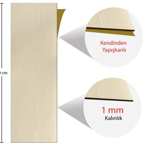 Resim Tink Kendinden Yapışkanlı Beyaz Huş Desenli Pvc Parke 25 x 80 cm / 5 Adet / 1 M² 