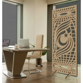 Resim Liar Ahşap Seperatör (Paravan) - KSP-199 - (18 mm) - (100 cm x 210 cm) - (Ham) 