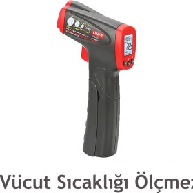 Resim Uni-T UT300S Infrared Lazer Termometre Kızılötesi Temassız Sıcaklık Ölçer 153*108*40MM 