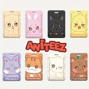 Resim KPOP ATEEZ ANITEEZ Hayran Tasarımlı Kartlık - Dayanıklı PVC Malzeme, Kimlik, Ulaşım ve Yemek Kartları için Taşınabilir Saklama Alanı, Beyaz Deri Kayış Dahil 