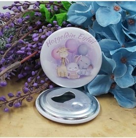 Resim Mor Konsept Koz Bebek Konsept Baskılı Bebek Şekeri Meta 15 Adet 