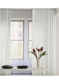 Resim Taç Saten Güneşlik Perde En:165 Cm -renk:beyaz 