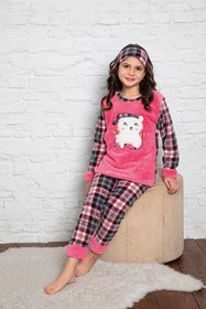 Resim Asel Çocuk Polar Pijama Takımı 