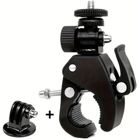 Resim For GoPro Hero 12/11/10/9 SJCAM SJ4000 vb. için Bisiklet Motosiklet Direksiyon Tutucu Bar Klemi Montaj Braketi 7 6 Insta 360 Eylem Kamerası Aksesuarları 