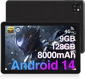 Resim Doogee T10W 8000mAh Pil 10" 128GB/1TB TF Dört Çekirdekli Android Çift Kamera 2.4G/5G WiFi Tablet 