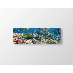 Resim Deniz Çerçeve Denizaltı ve Balıklar Tablosu-Çerçevesiz - 90X30 