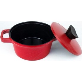 Resim Bordaın Alüminyum Tencere Kırmızı 20Cm 