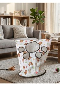 Resim Mucit Home Pati Desenli Hışırtılı Oyun Tüneli Çadırı Fareli Ve Toplu Hışırtılı Dikkat Çekici Tünel 