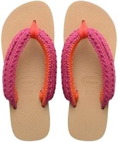 Resim Top High Chunky Boho Rust Kadın Parmak Arası Terlik 