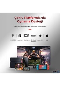 Resim Winex Bsp-y01 Joystick Switch Retro Oyun Konsolu Joystiği Kırmızı 