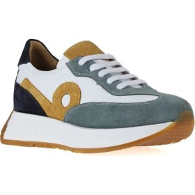 Resim Bueno Shoes Yeşil Multi Deri Kadın Düz Dolgu Ayakkabı 