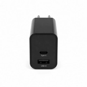 Resim Philips UsbA ve Type-C 30W Çift Çıkışlı Şarj Adaptörü Siyah DLP2621/12 