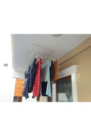 Resim ÇUKUROVA ÜTÜ 7 Li 150 cm Asansörlü Çamaşırhane Dolabı, Beyaz, Pratik ve Kullanışlı Tasarım 