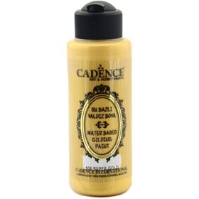 Resim Cadence Su Bazlı Yaldız Metalik Boya 120ml 108 Süper Altın 