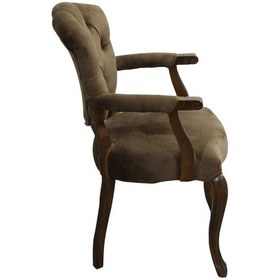 Resim Bengimobilya Berjer Lüken Aslan Ayak Model Parlak Ceviz Baby Face Kumaş Kapito 