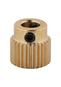 Resim Koodmax 3 Adet Mk8 Extruder 20 Diş 5mm Pirinç Özel Tel Besleme Ekstrüzyon Tekerleği Dişlisi 