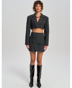 Resim Mai Studios Co. Mai Collection Elegant Antrasit Ceket-etek Takım Antrasit 