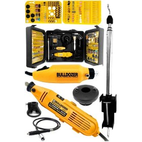 Resim Bulldozer Profesyonel Gravür Makina Seti 350 Parça Çift Makineli 