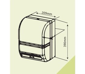 Resim Omnipazar Xinda CZQ20 Bal Rengi Sensörlü Kağıt Havlu Dispenseri 