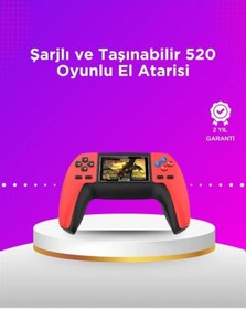 Resim Ceylan Adam P5 Taşınabilir Retro Konsol 520 Oyun, Ergonomik Tasarım, Nostaljik Eğlence 