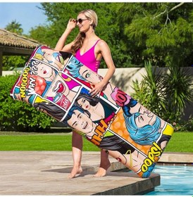 Resim Bestway Pop Art Havuz Yatağı 44059 Çok Renkli 